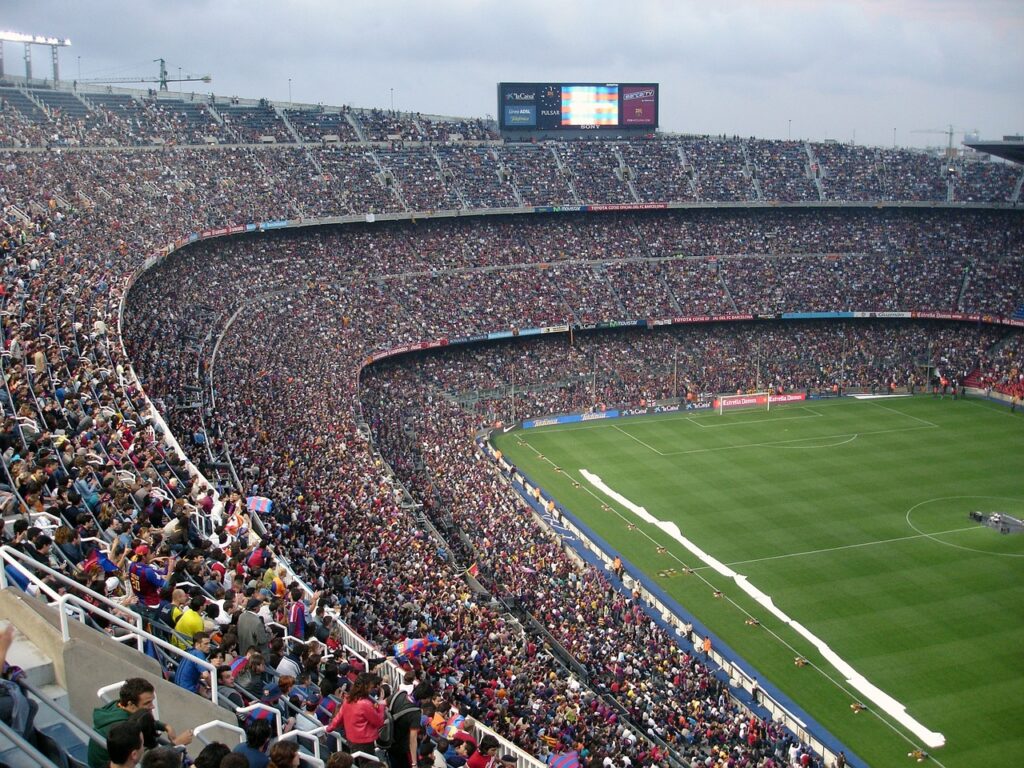 Фотография футбольного стадиона 